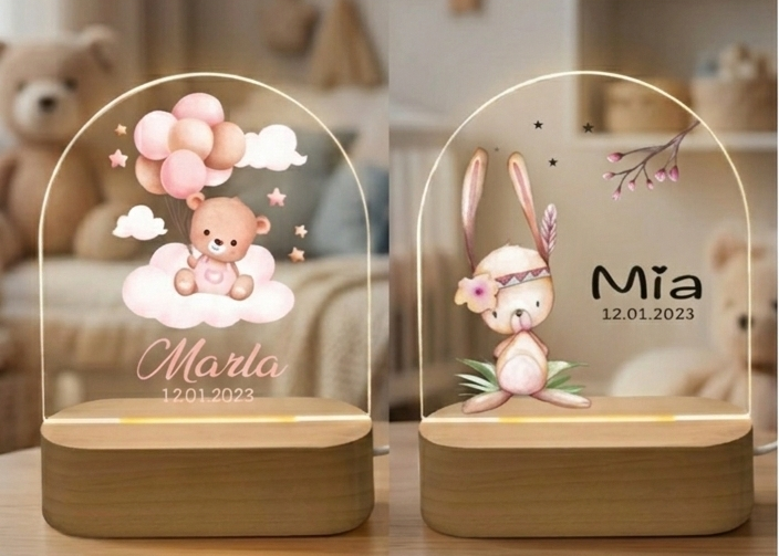 Veilleuse douce nuit personnalisable